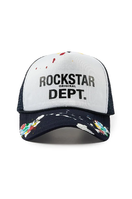 Good Side Only White/Navy Trucker Hat