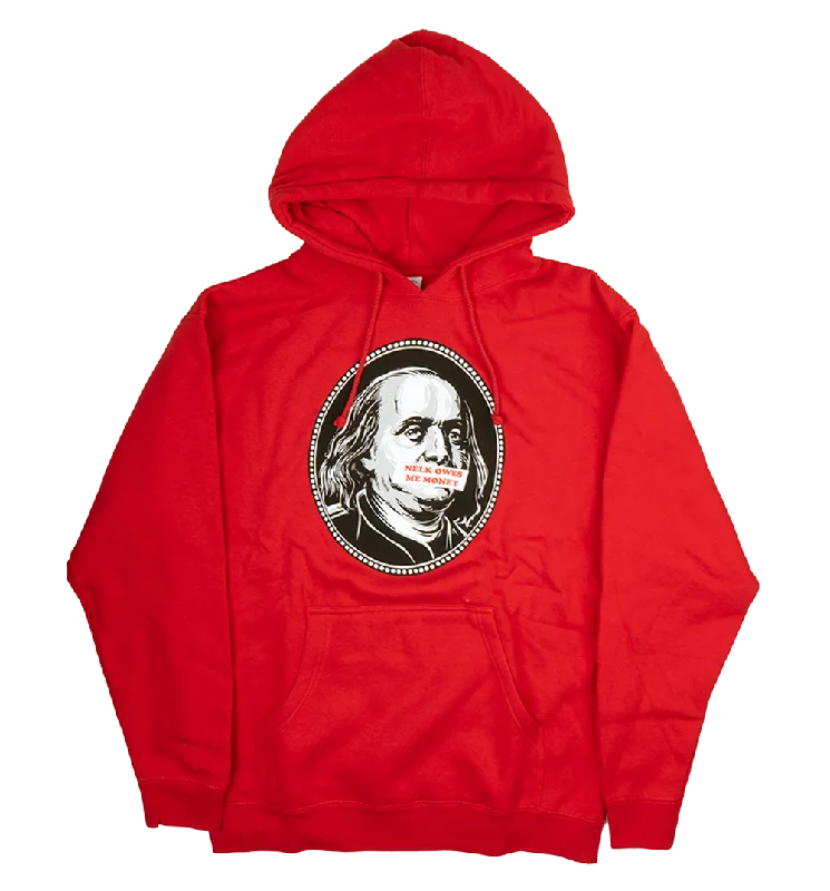 BRADLEY MARTIN BENJAMIN HOODIE RED - RAW-20-21587