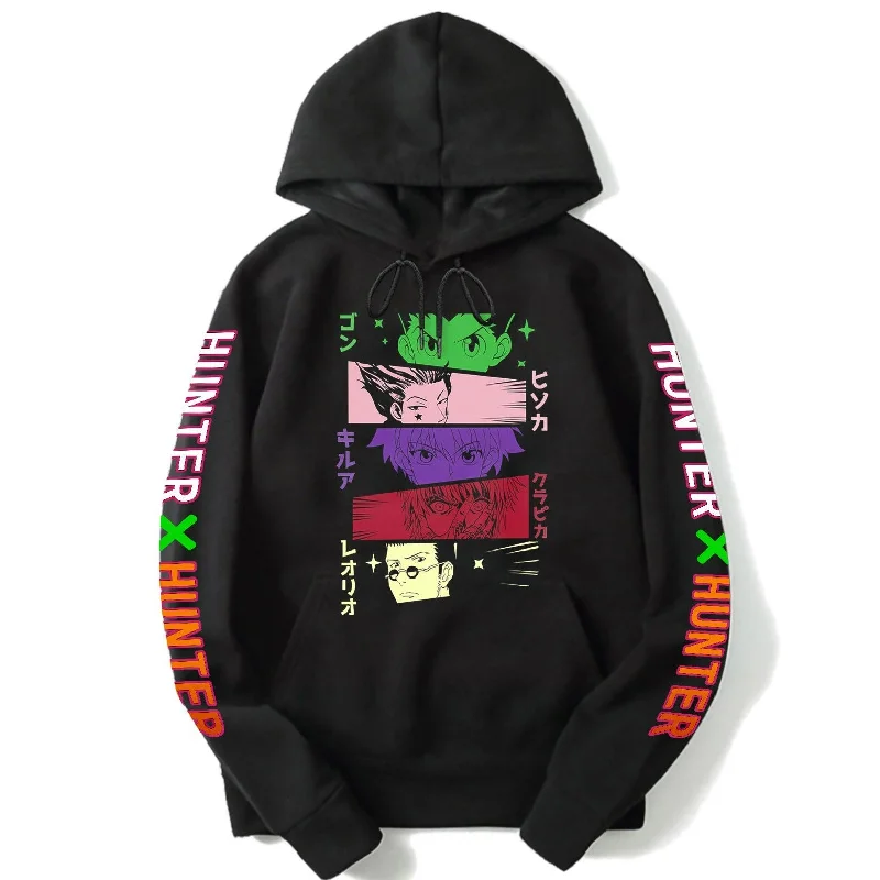 Graphic Printed Hoodies with Anime Logo