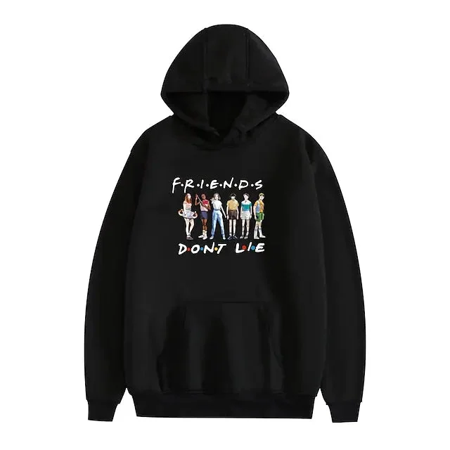 GRAPHIC PRINT HOODIE WITH ANIME LOGO