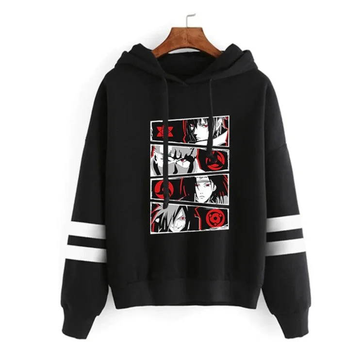 Graphic Printed Hoodies with Anime Logo