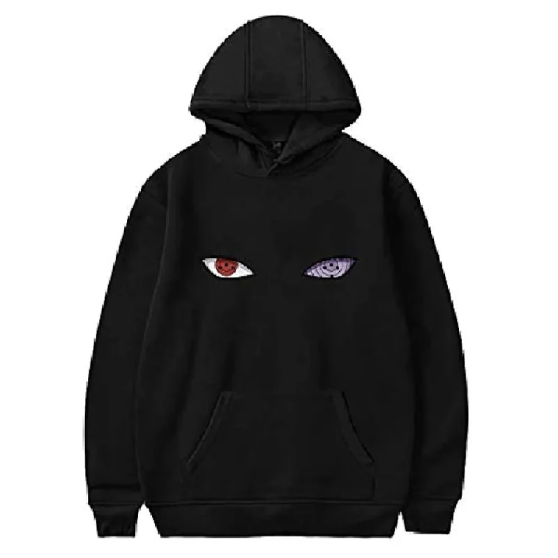 Graphic Printed Hoodies with Eyes Print