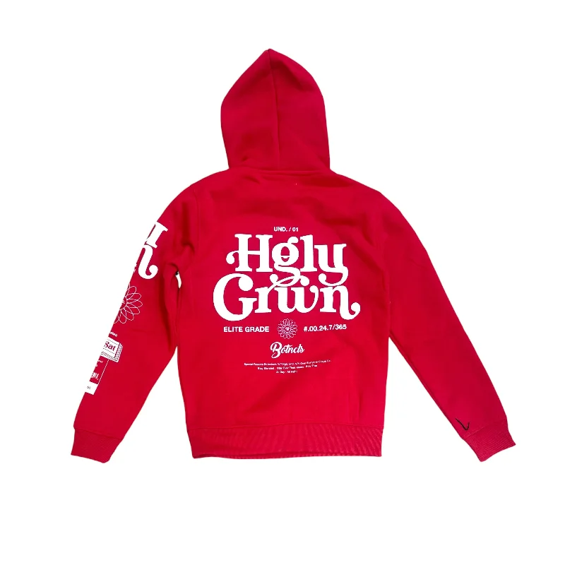 Highly Undrtd High Grown Puff Print Hoodie (Red)