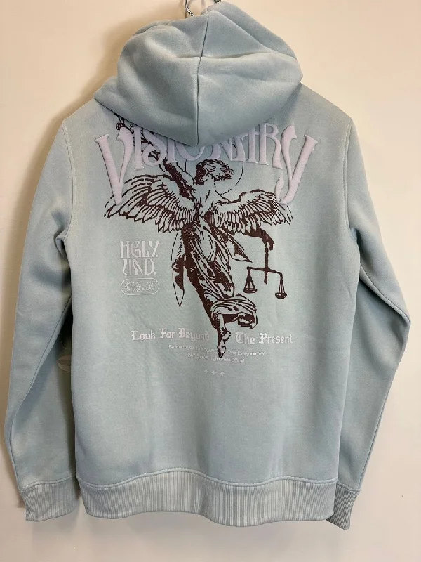 Highly Undrtd Visionary Angel Puff Print Hoodie (Cloud Blue)