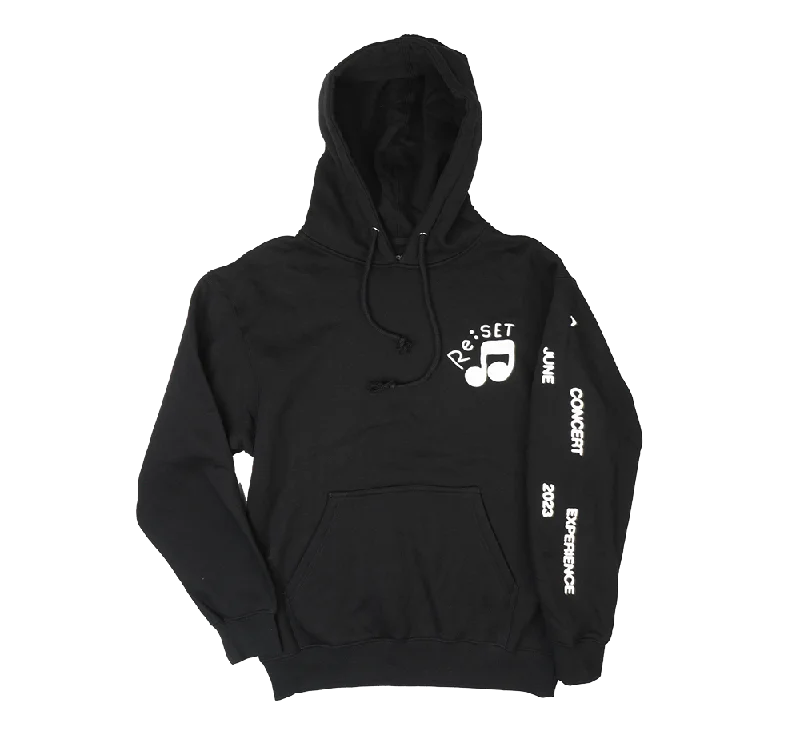 RE:SET MUSIC MAN HOODIE SWEATSHIRT BLACK