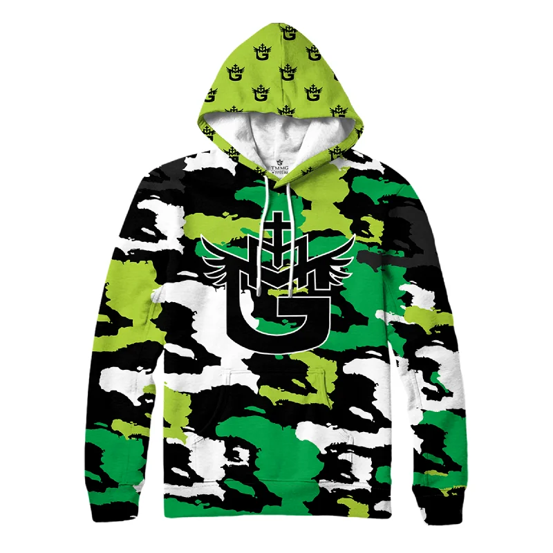 TMMG LUXURY HAITI ARMY GREEN CAMO HOODIE