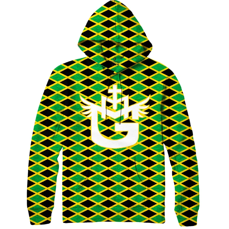 TMMG LUXURY INSPIRED JAMAICAN FLAG HOODIE