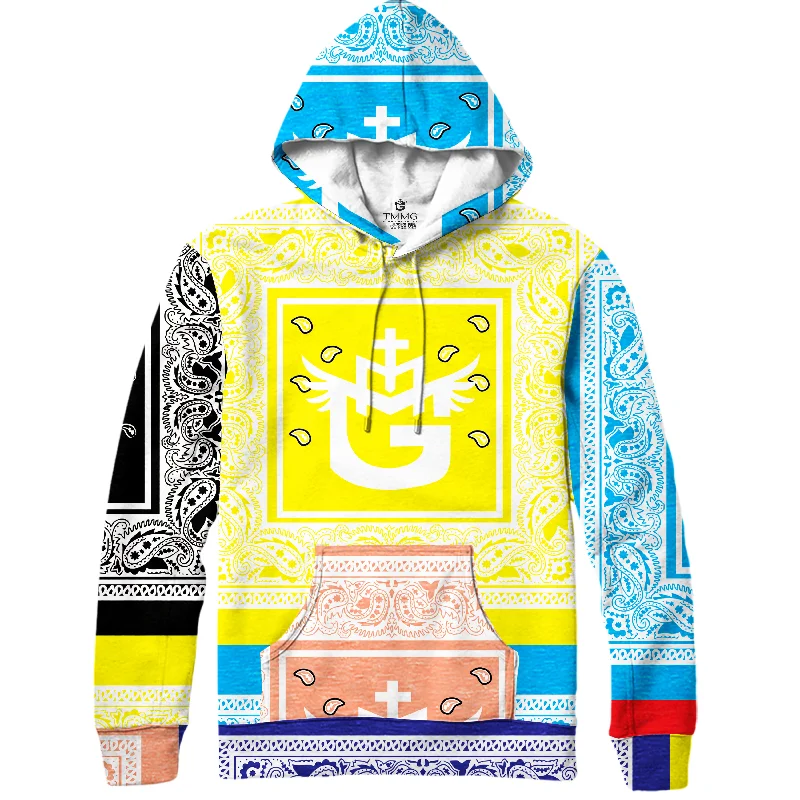 TMMG LUXURY MULTI COLOR BANDANA HOODIE