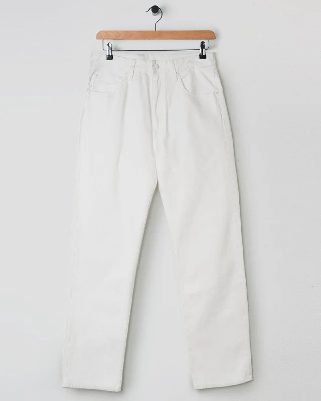 5 Pocket Regular-Fit Denim Jean White