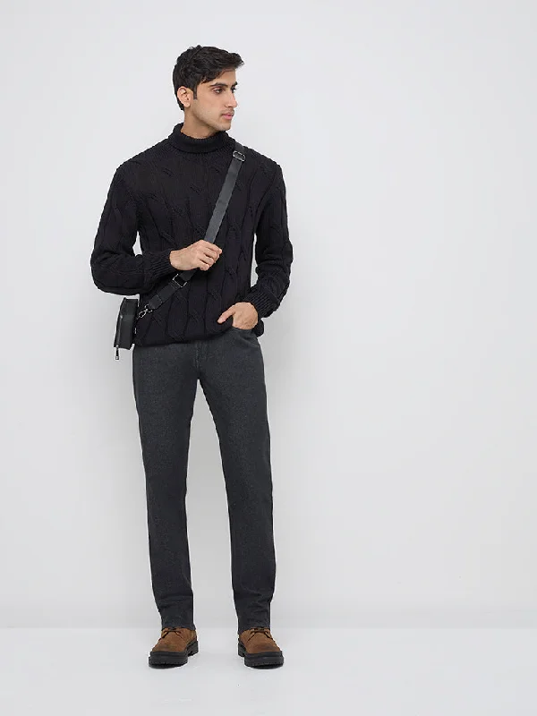 Ascot Black Relaxed - Fit Mid - Rise Jeans