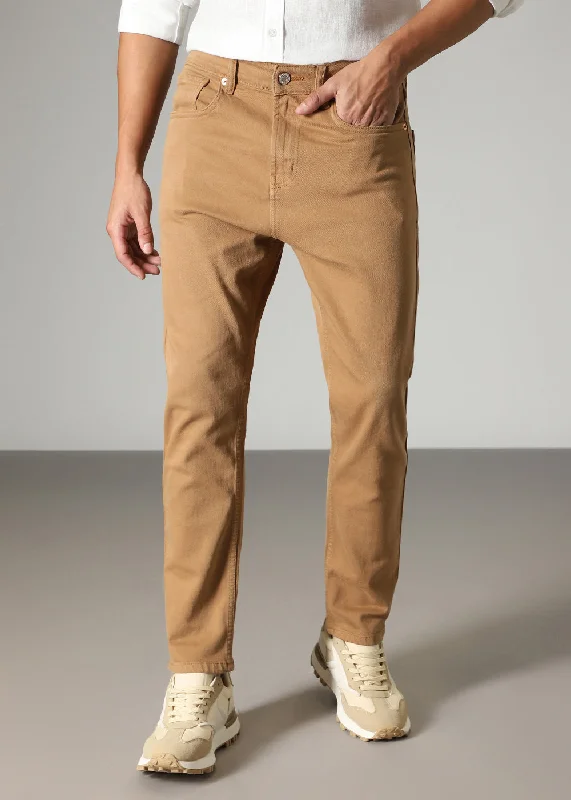 Brown Carrot Fit Denim