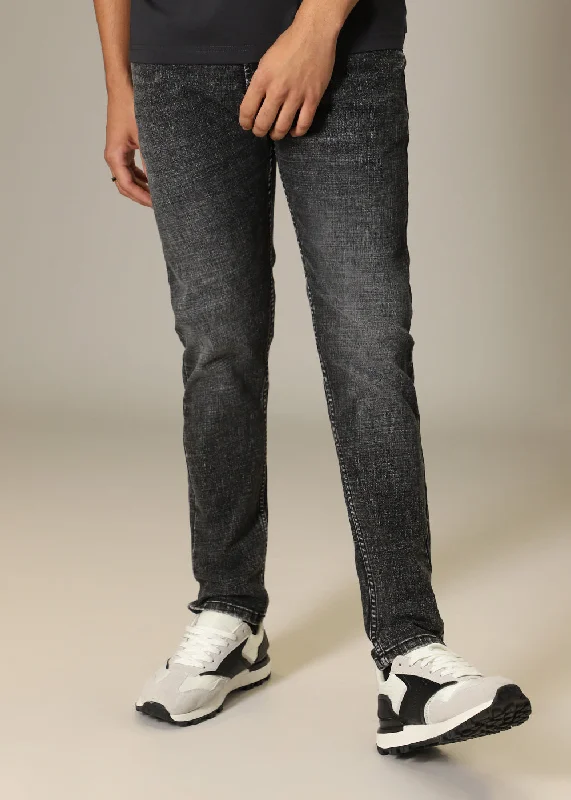 Charcoal Black Slim Fit Jeans