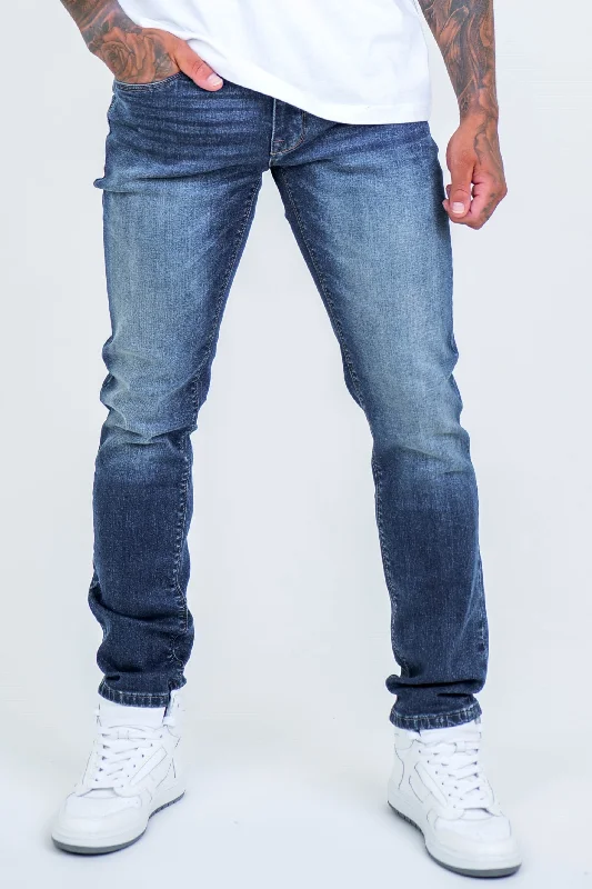 Farnfield Tapered Jeans - Dark Blue