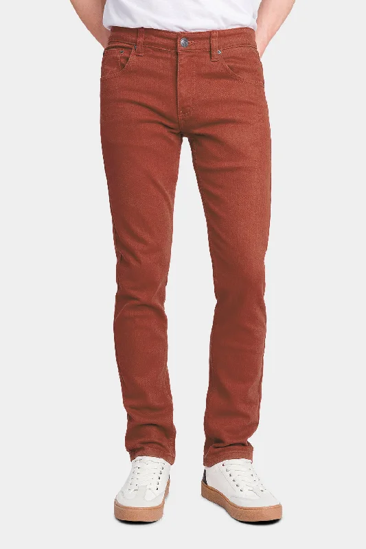 Men's Essential Skinny Fit Colored Jeans (Picante)