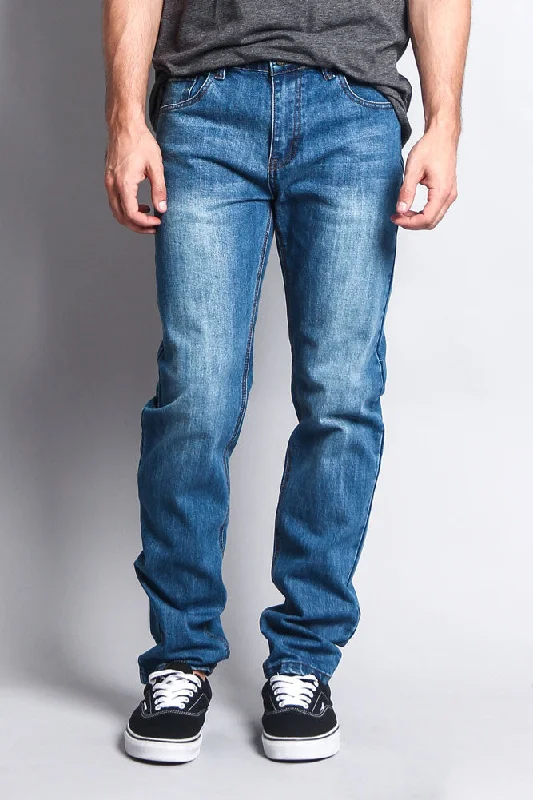 Premium Denim Skinny Fit Jeans (Classic Blue)