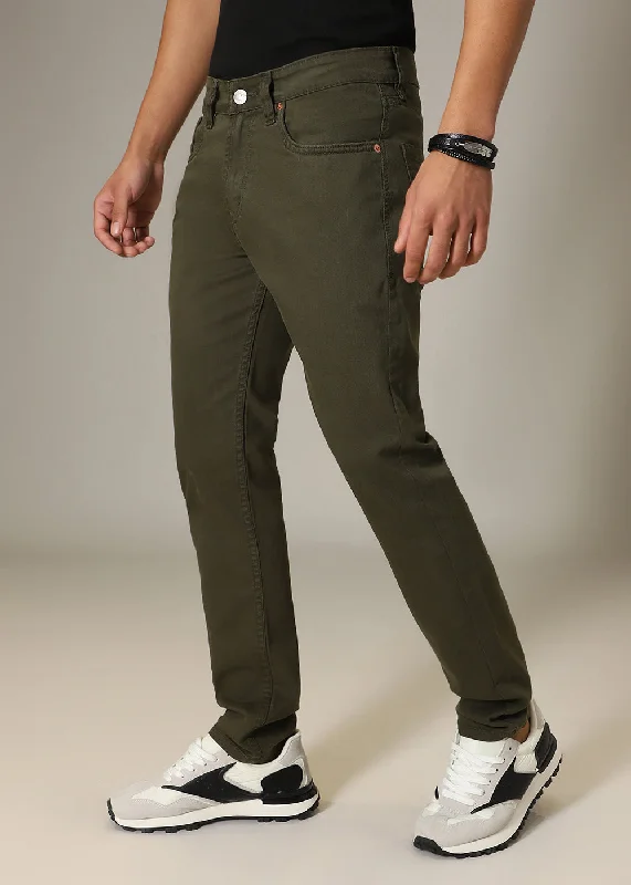 Tate Olive Slim fit Jeans