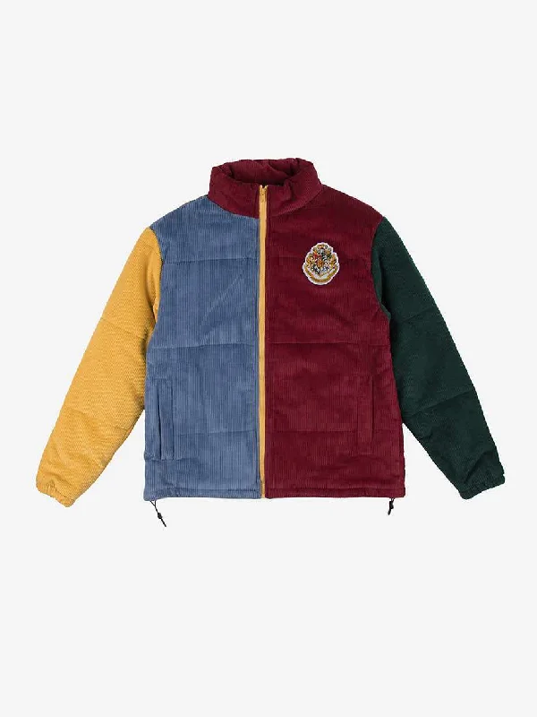 Hogwarts Colorblocked Corduroy Puffer Jacket