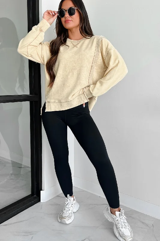 Nyx Mineral Wash Sweatshirt (Beige)