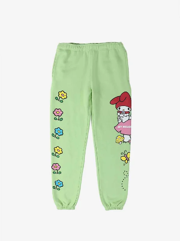 My Melody Garden Party Lime Sweatpants