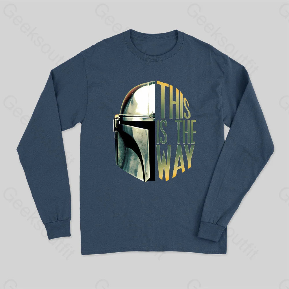 The Mandalorian This Is The Way Helmet  Long Sleeve T-Shirt