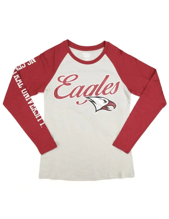 NCCU Glitter Print Long Sleeve Tee