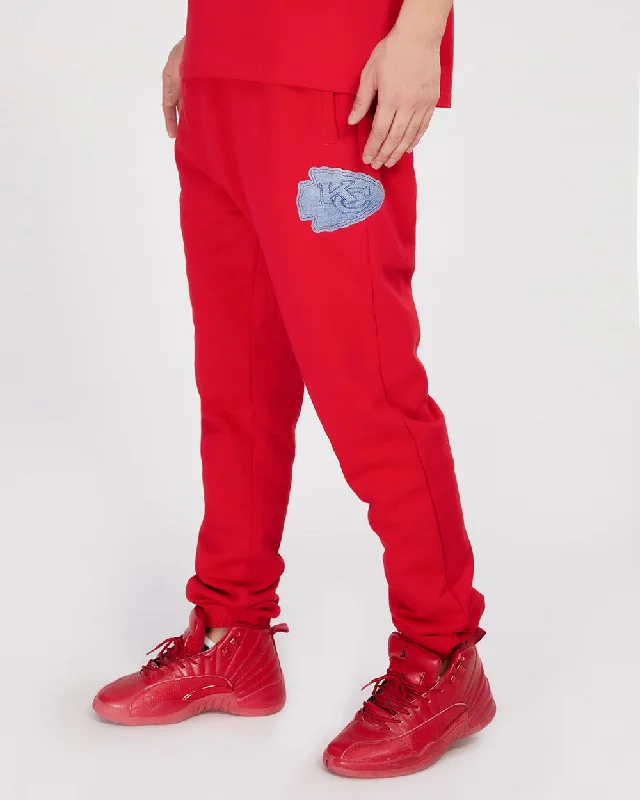 NFL KANSAS CITY CHIEFS VARSITY BLUES MEN'S SWEATPANT (RED)