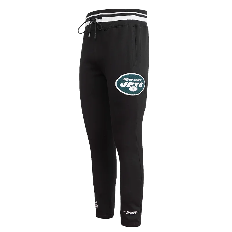 NFL NEW YORK JETS MASHUP MEN'S RIB SWEATPANT (BLACK)