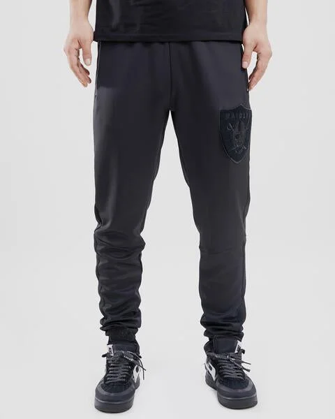 NFL LAS VEGAS RAIDERS TRIPLE BLACK MEN'S TRACK PANT (BLACK)