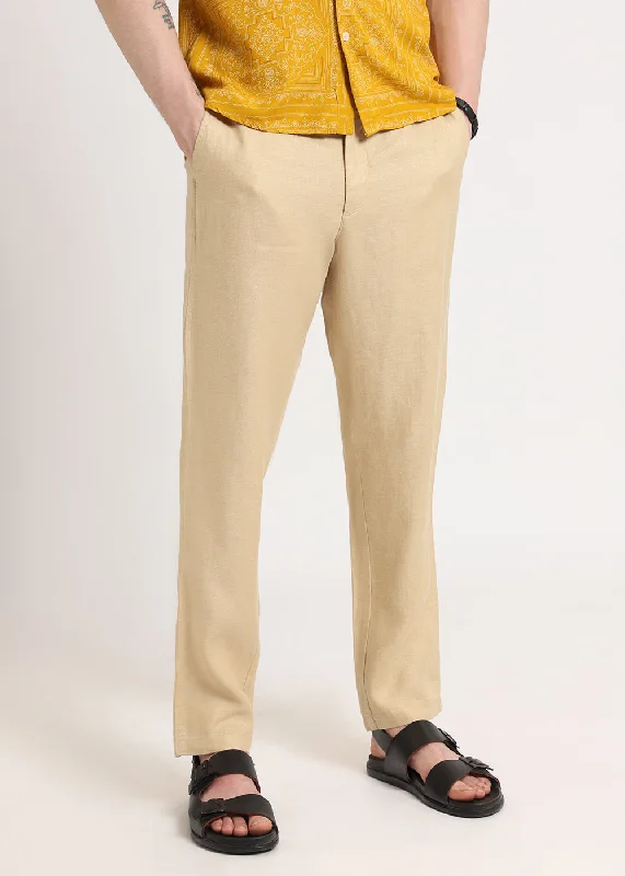 Light Beige Linen Pant