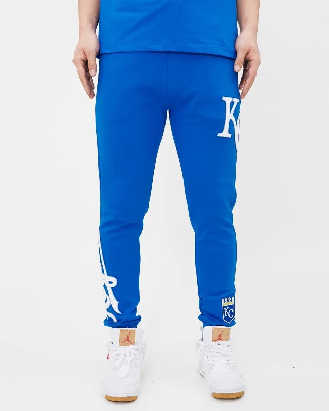 MLB KANSAS CITY ROYALS CLASSIC CHENILLE MEN'S JOGGER (ROYAL BLUE)