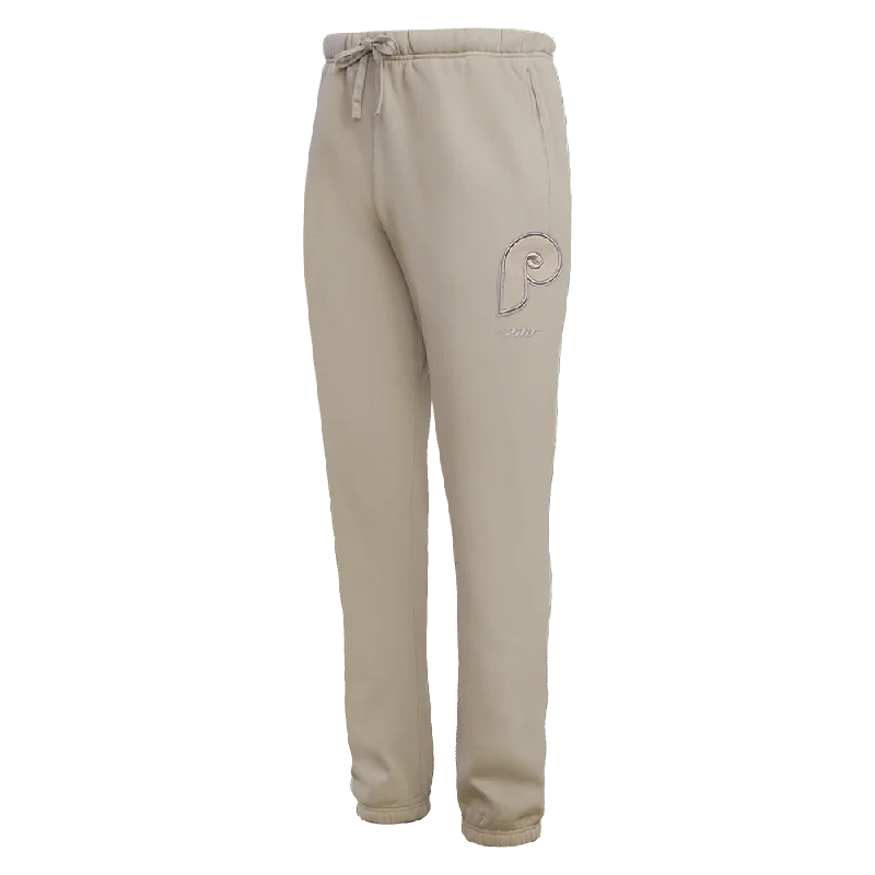 MLB PHILADELPHIA PHILLIES NEUTRAL MEN'S SWEATPANT (TAUPE)