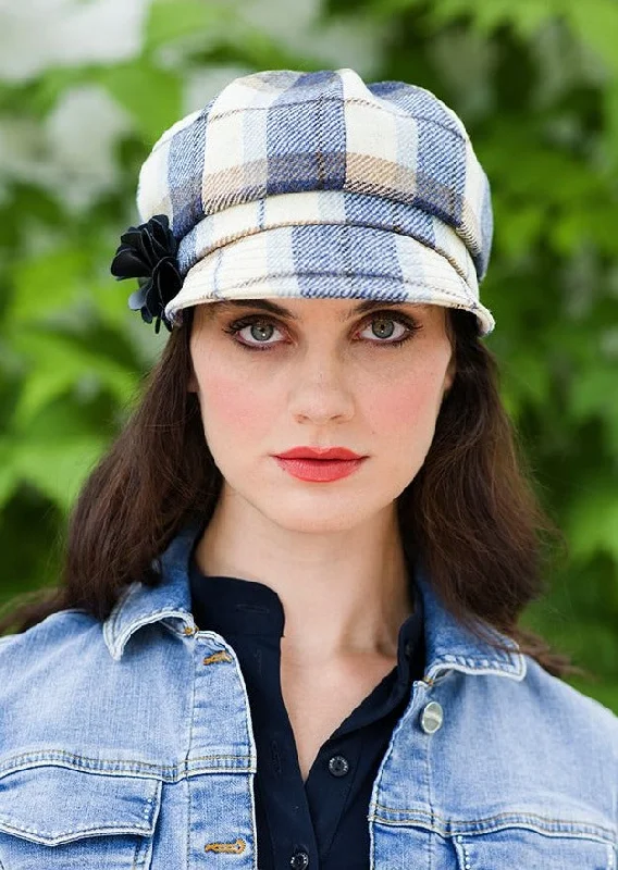 Mucros Newsboy Cap | Blue Check