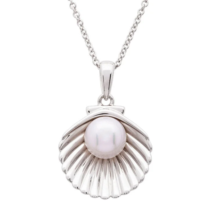 Sterling Silver Pearl Shell Necklace