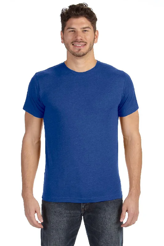 LAT Mens Fine Jersey Short Sleeve Crewneck T-Shirt - Royal Blue