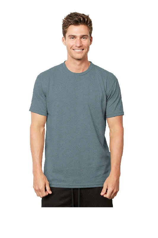 Next Level Mens Eco Short Sleeve Crewneck T-Shirt - Heather Pacific Blue