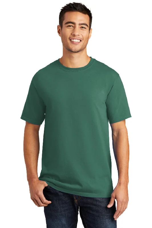 Port & Company Mens Beach Wash Short Sleeve Crewneck T-Shirt - Nordic Green