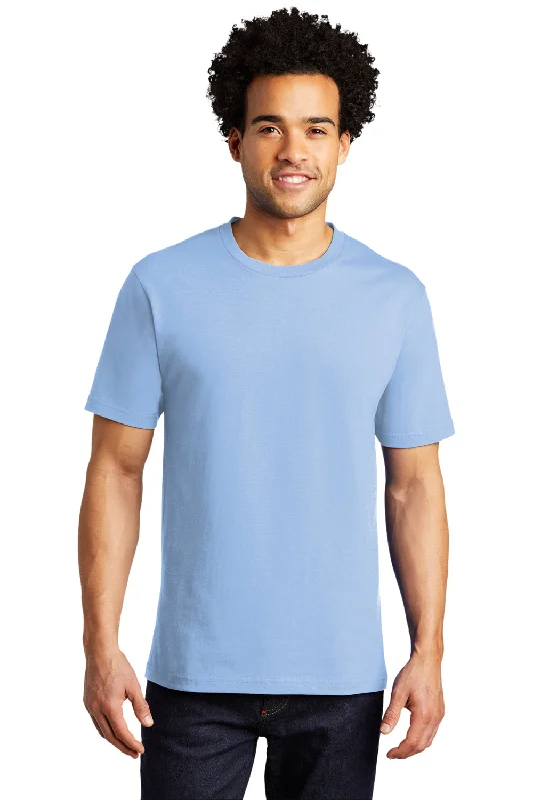 Port & Company Mens Bouncer Short Sleeve Crewneck T-Shirt - Light Blue