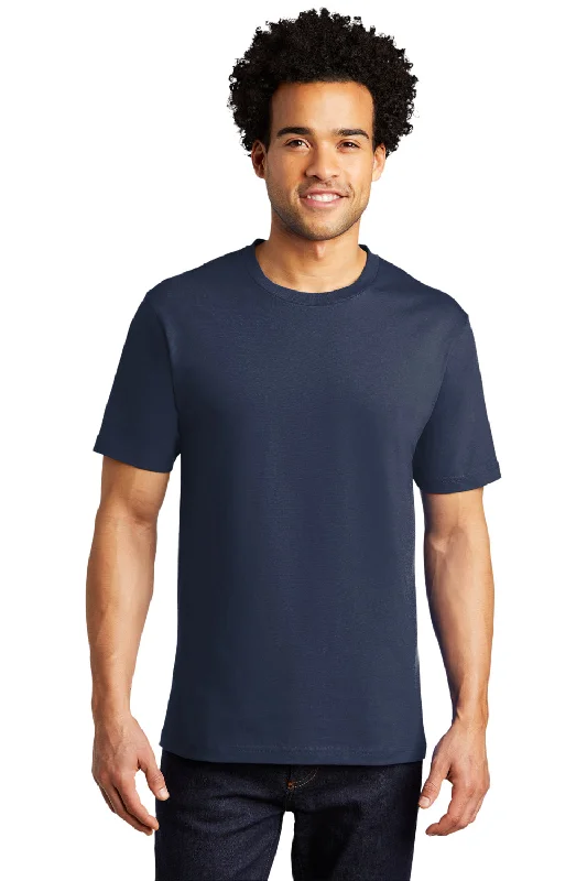 Port & Company Mens Bouncer Short Sleeve Crewneck T-Shirt - Navy Blue