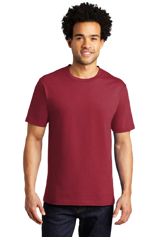 Port & Company Mens Bouncer Short Sleeve Crewneck T-Shirt - Rich Red