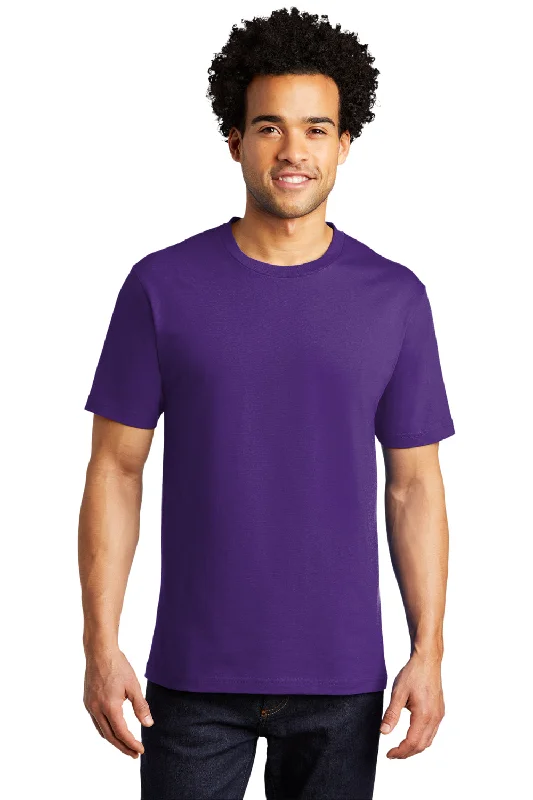 Port & Company Mens Bouncer Short Sleeve Crewneck T-Shirt - Team Purple