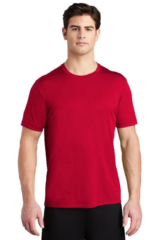 Sport-Tek Mens Moisture Wicking Short Sleeve Crewneck T-Shirt - True Red