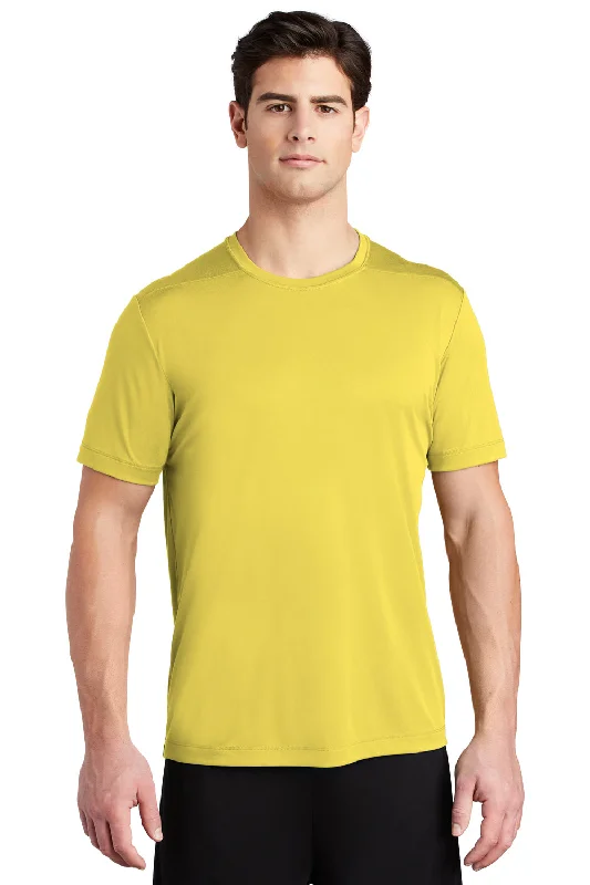 Sport-Tek Mens Moisture Wicking Short Sleeve Crewneck T-Shirt - Yellow