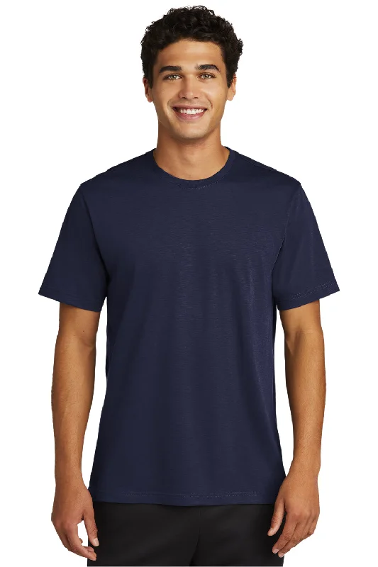 Sport-Tek Mens Strive Moisture Wicking Short Sleeve Crewneck T-Shirt - True Navy Blue