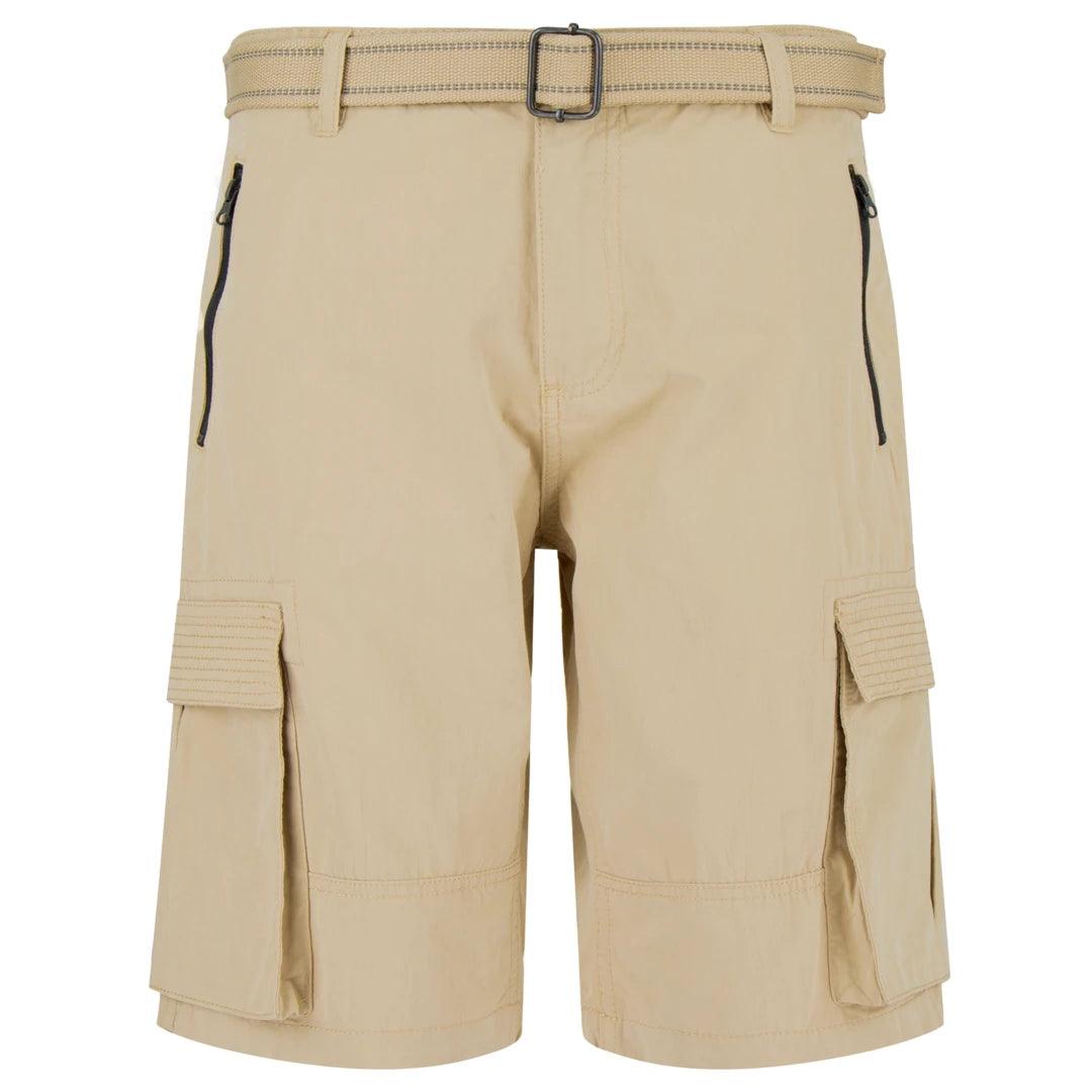 Mens Chino Shorts Belt Smart Casual Cotton Summer Holiday Beach Cargo Combat