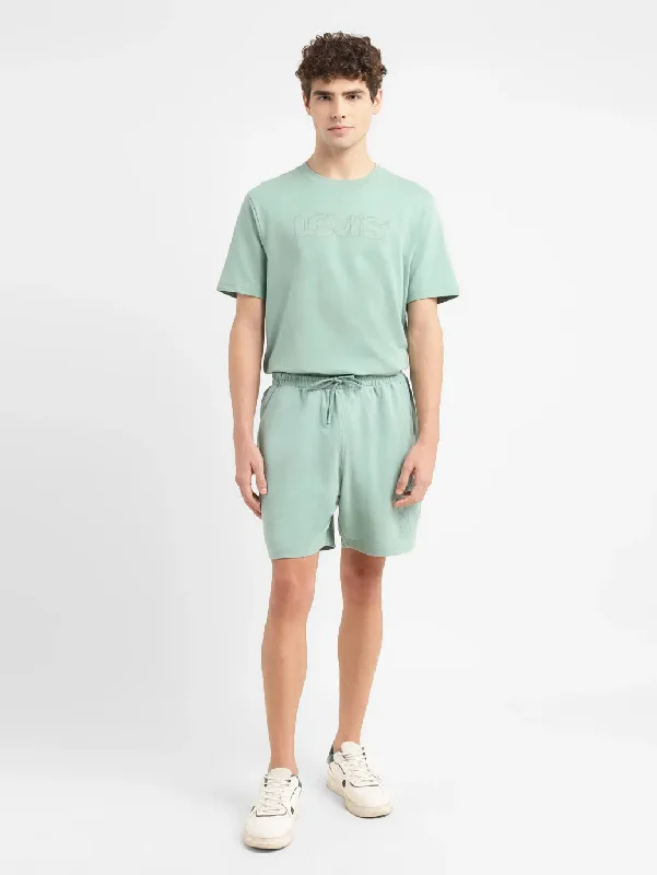 Men's Green Regular Fit Shorts